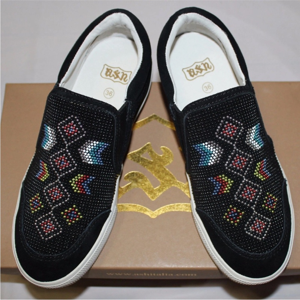 ASH Colorful Patterned Women's Slip-On Shoes